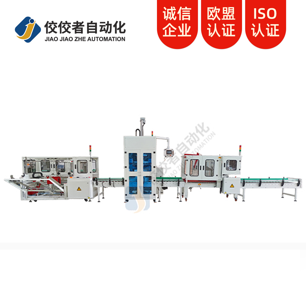 立式開箱+側式裝箱、封箱、捆扎